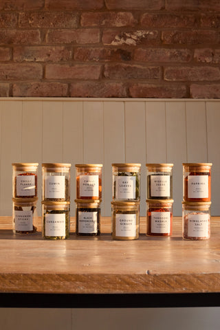 Natural Bamboo Spice Jars