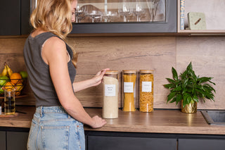 Bamboo Glass Storage Containers (2.2L) – Set of 3