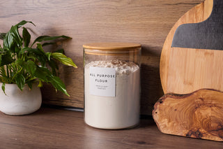 Large Bamboo Glass Storage Jar (3L)