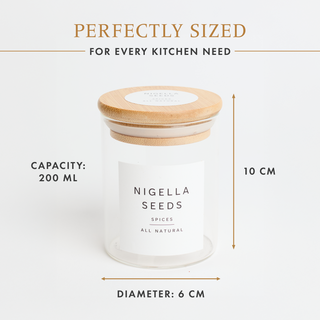 Natural Bamboo Spice Jars